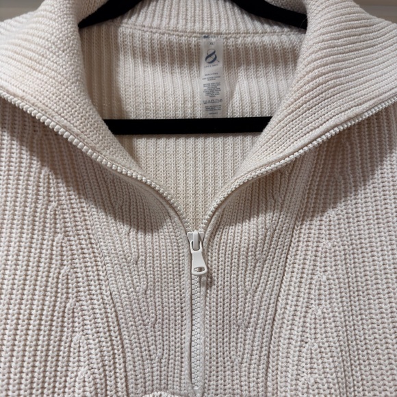 Lou & Grey Off-White Ribbed Knit Sweater - Picture 3 of 5